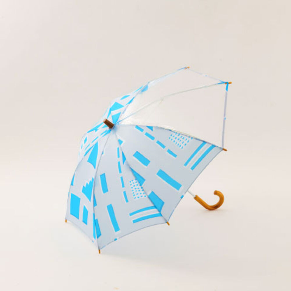 BACKYARD FAMILY「サンキューニプラスエム 392 plus m 傘 キッズ 子供用 55cm 通販 45cm 北欧風」|傘|ブルー2