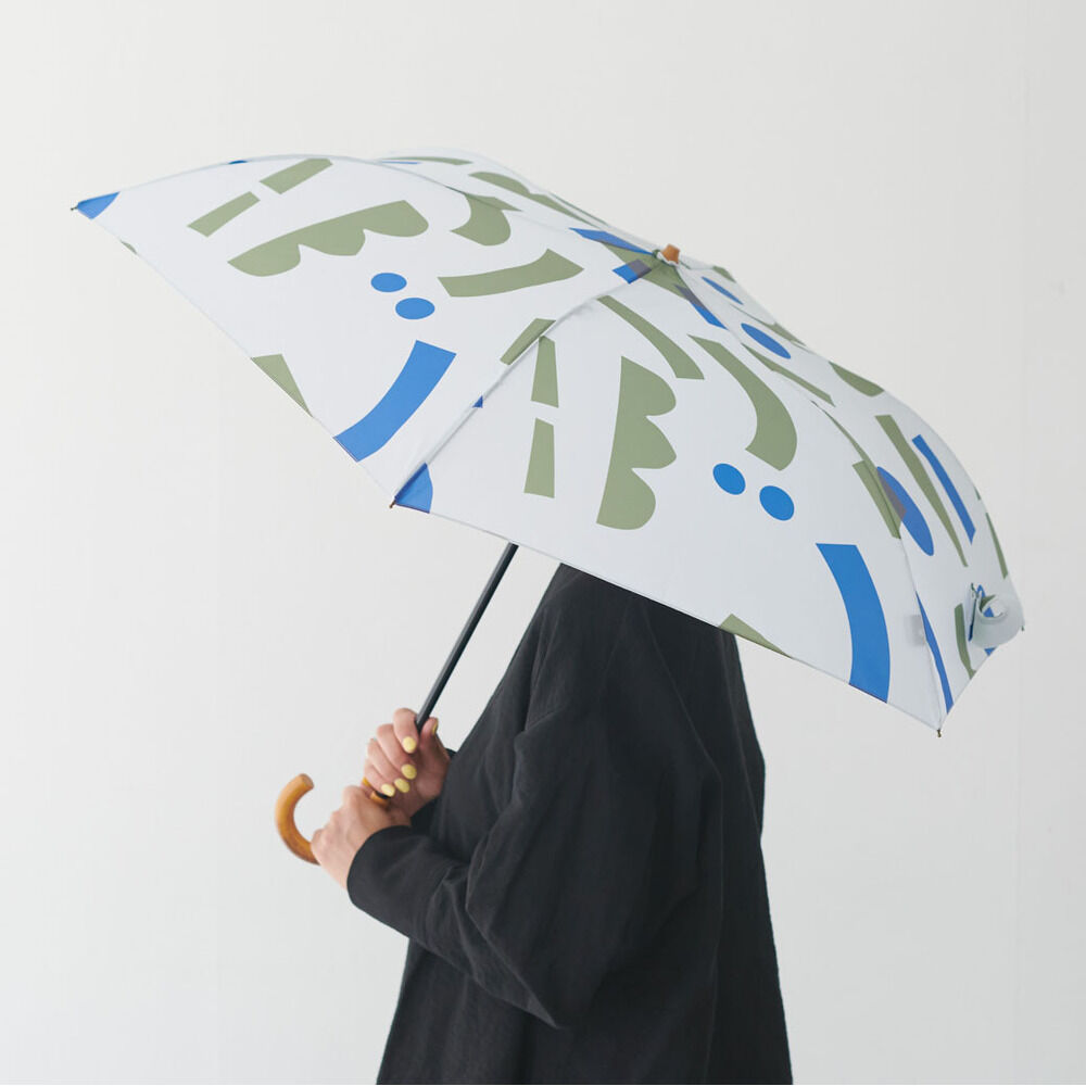 BACKYARD FAMILY「392 plusm 傘 通販 折りたたみ傘 折り畳み傘 雨傘 かさ カサ レディース たたみやすい」|傘|ブルー2