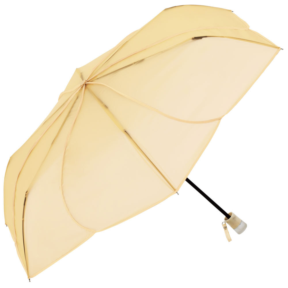 BACKYARD FAMILY「because ビコーズ クリアアンブレラ 折りたたみ傘 50cm 通販 ビニール傘 雨傘 傘」|傘|イエロー1