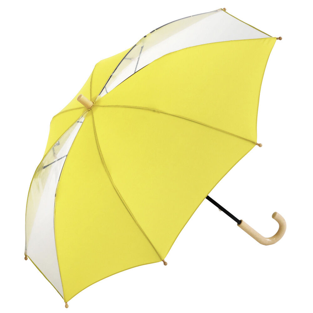 BACKYARD FAMILY「U-DAY ユーデイ キッズ 長傘 50cm 透明窓 通販 雨傘 傘 かさ カサ」|傘|イエロー1
