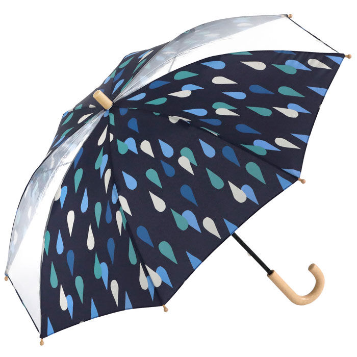 BACKYARD FAMILY「U-DAY ユーデイ キッズ 長傘 50cm 透明窓 通販 雨傘 傘 かさ カサ」|傘|