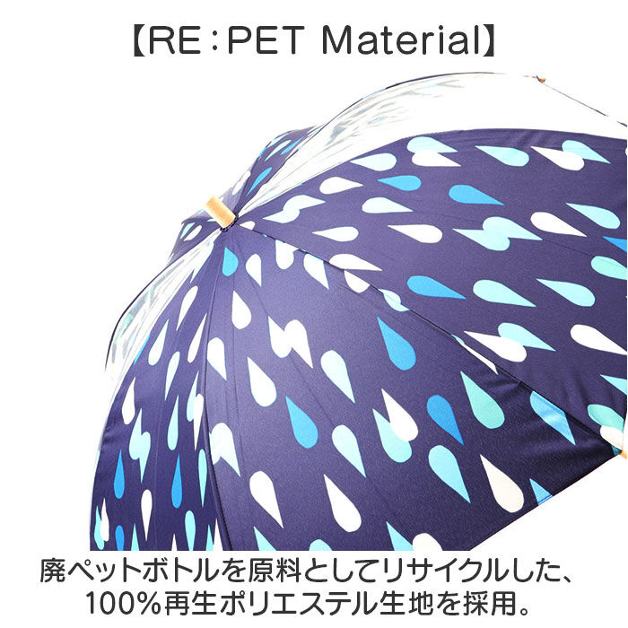 BACKYARD FAMILY「U-DAY ユーデイ キッズ 長傘 50cm 透明窓 通販 雨傘 傘 かさ カサ」|傘|