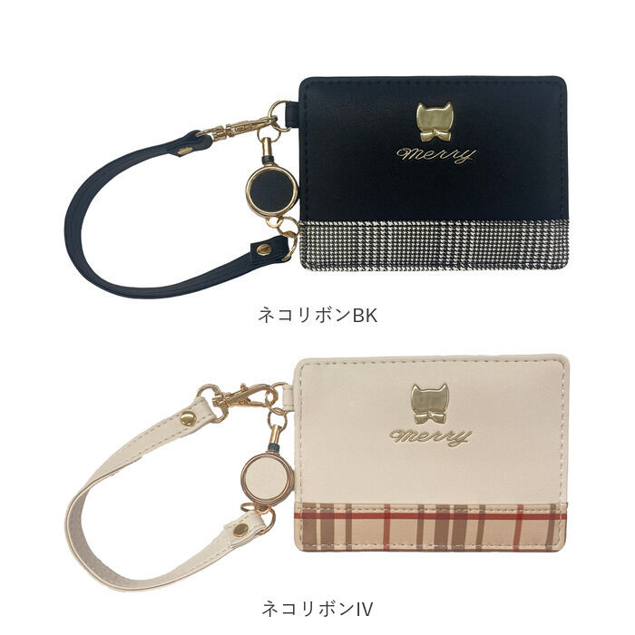 BACKYARD FAMILY「パスケース リール付き 動物 ネコ 通販 リール付きパスケース 定期入れ 定期ケース」|定期入れ|