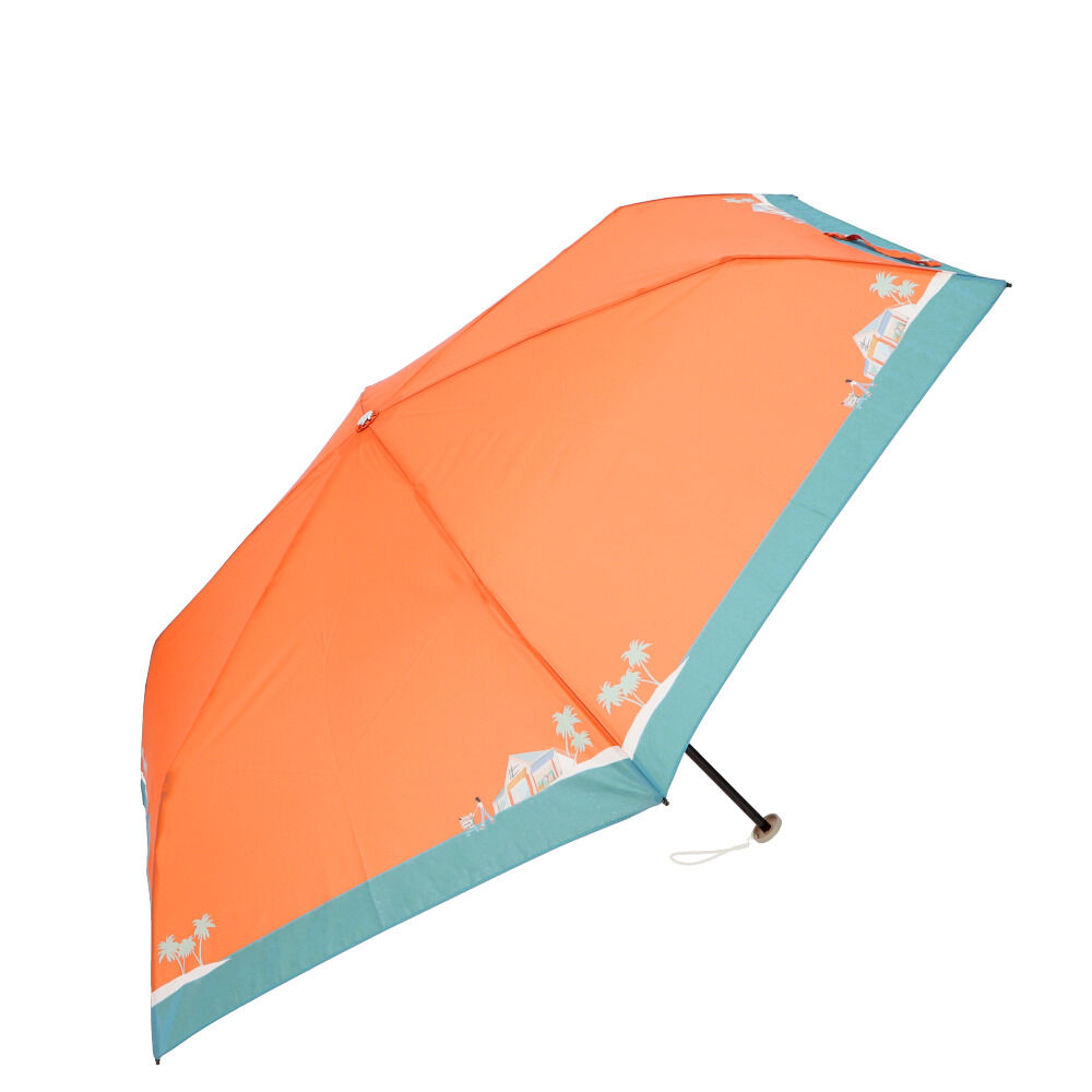 BACKYARD FAMILY「折りたたみ傘 軽量 uv レディース コンパクト 通販 大きめ 直径 約 100cm 晴雨兼用」|傘|オレンジ1