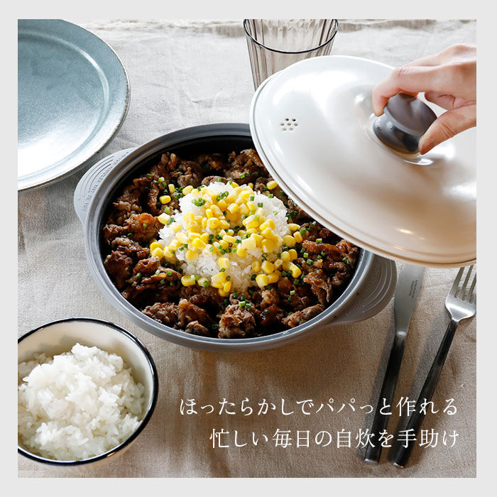 BACKYARD FAMILY「電子レンジ 調理器 通販 COPAN レンジグリル グリルパン フタ付き 鍋 なべ 魚焼き 焼き魚」|食器・キッチングッズ|