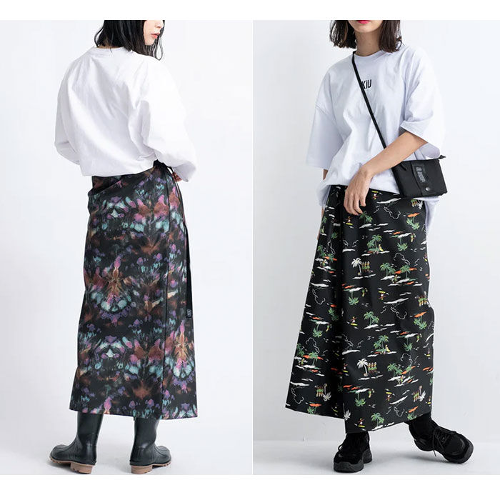 BACKYARD FAMILY「キウ kiu レイン ラップ スカート 通販 ロング ラップスカート ロンジースカート」|その他|