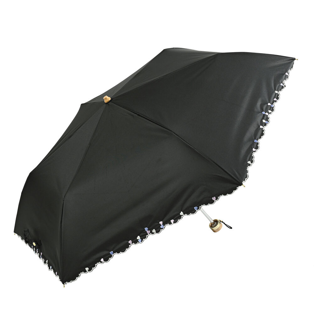 BACKYARD FAMILY「nifty colors 折りたたみ傘 50cm 通販 折り畳み傘 傘 かさ カサ 雨傘 婦人傘」|傘|ブラック3