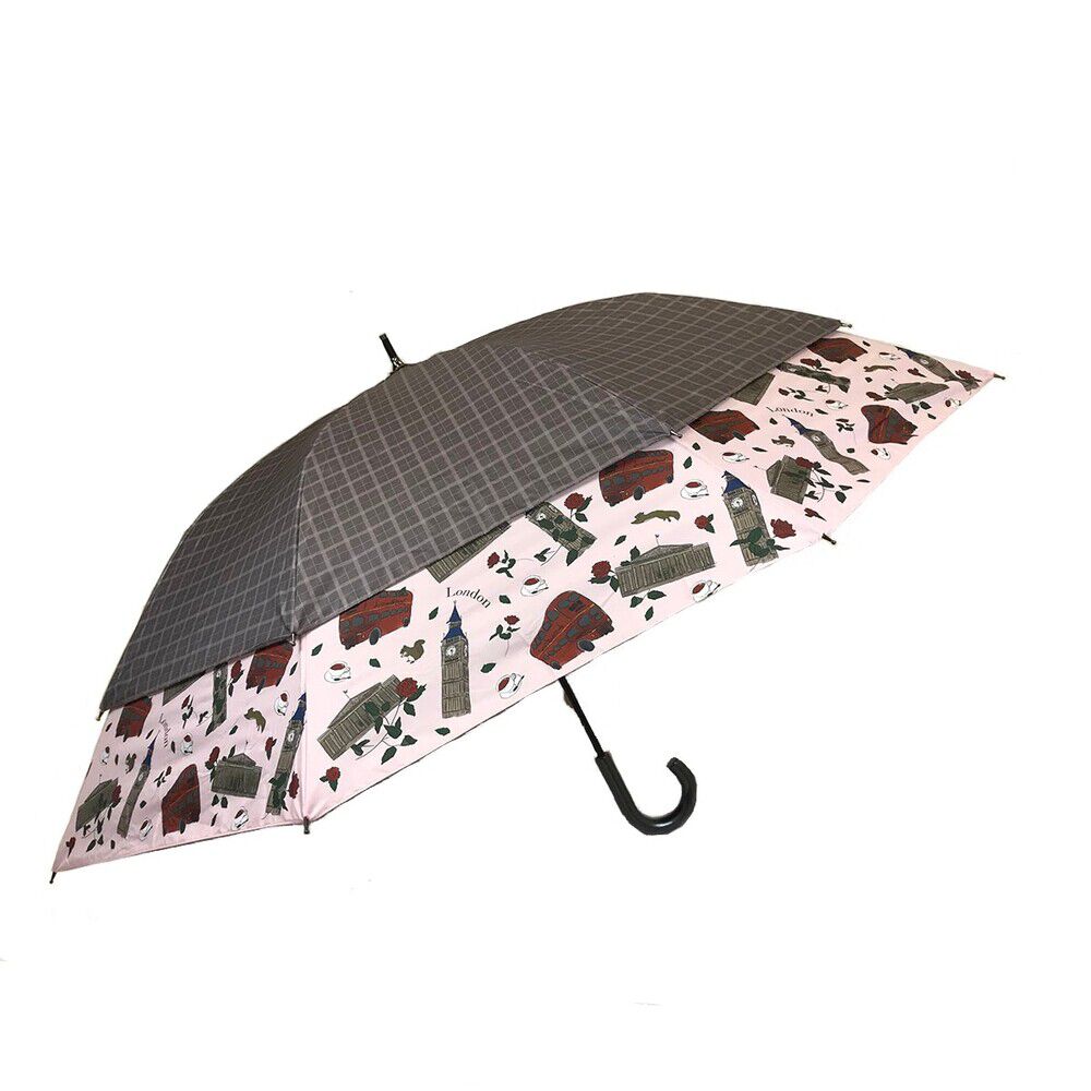 BACKYARD FAMILY「トランスフォーム傘 通販 長傘 雨傘 晴雨兼用傘 ショートワイド傘 遮光率99.99％」|傘|ブラウン1