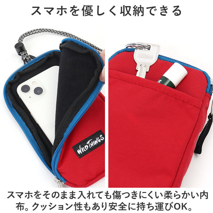 BACKYARD FAMILY「ネックポーチメンズ 通販 WILDTHINGS ワイルドシングス ミニポーチ ポーチ 小物入れ」|ポーチ|