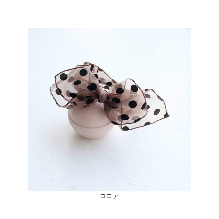 BACKYARD FAMILY「Rora カチューシャ 通販 リボン チュール 水玉 48392102 髪飾り ヘッドドレス 子供」|その他|