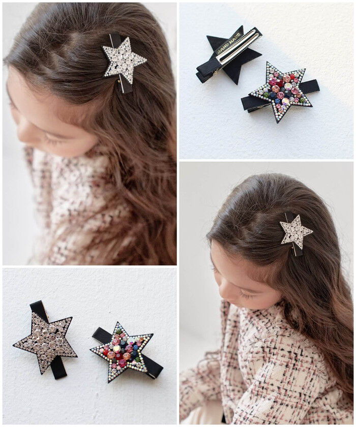 BACKYARD FAMILY「ヘアクリップ キッズ 通販 ヘア クリップ 48472102 プラハジルコニアスターヘアクリップ」|その他|