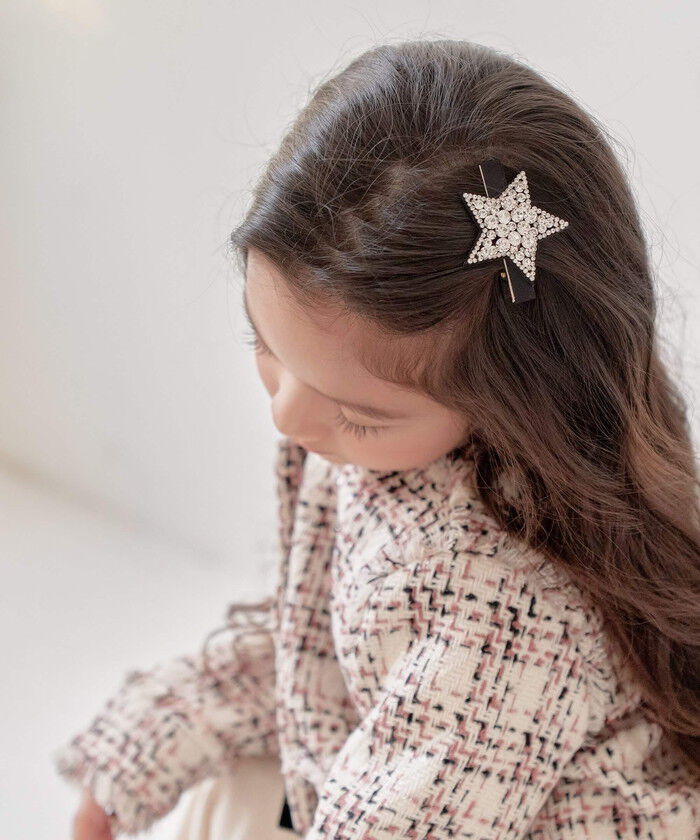 BACKYARD FAMILY「ヘアクリップ キッズ 通販 ヘア クリップ 48472102 プラハジルコニアスターヘアクリップ」|その他|