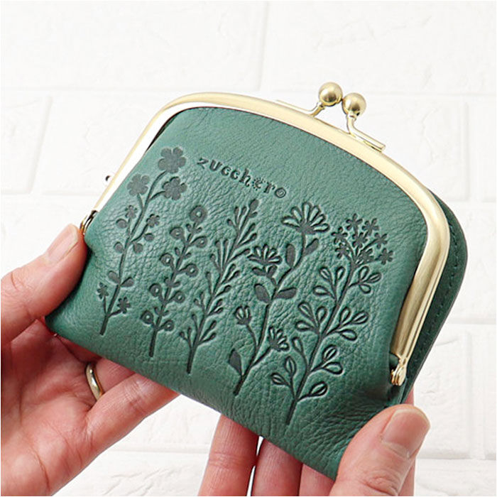 BACKYARD FAMILY「ズッケロ 財布 通販 日本製 本革 花柄 カード収納 がまくち財布 がま口財布 財 レディース」|財布|