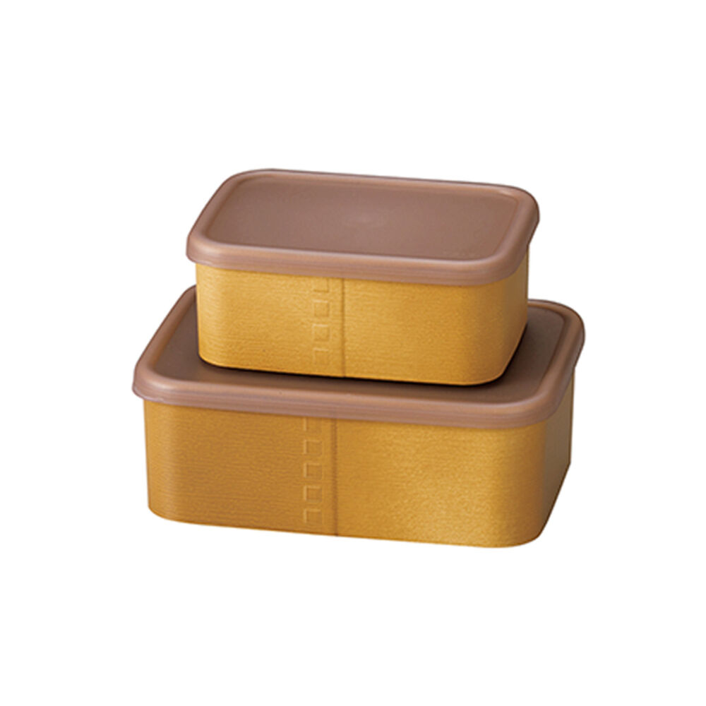 BACKYARD FAMILY「保存容器 プラスチック ケース 通販 日本製 食品保存容器 210ml 435ml 2個セット」|食器・キッチングッズ|ベージュ2