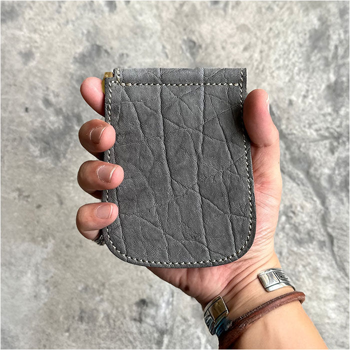 BACKYARD FAMILY「二つ折り マネークリップ 財布 通販 日本製 さいふ 革 革財布 お札ホルダー 象革 レザー」|財布|