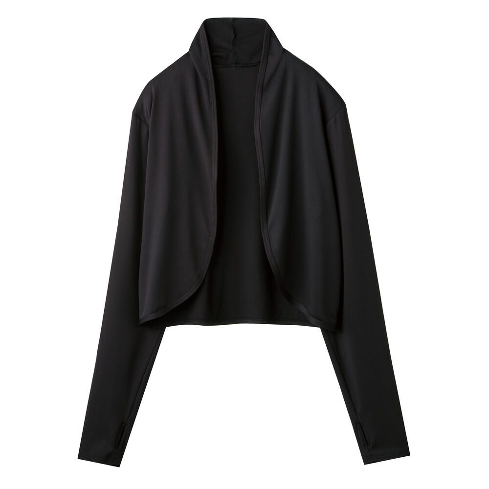 BACKYARD FAMILY「uvカット ボレロ 涼しい 通販 カーディガン 日よけ UVカットボレロ カーデガン 羽織り」|その他|ブラック1