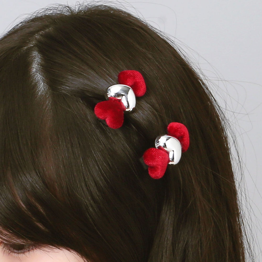 BACKYARD FAMILY「RORA ヘアクリップ 通販 ローラ メーガン ヘアークリップ ヘアアクセサリー 髪飾り キッズ」|その他|レッド1