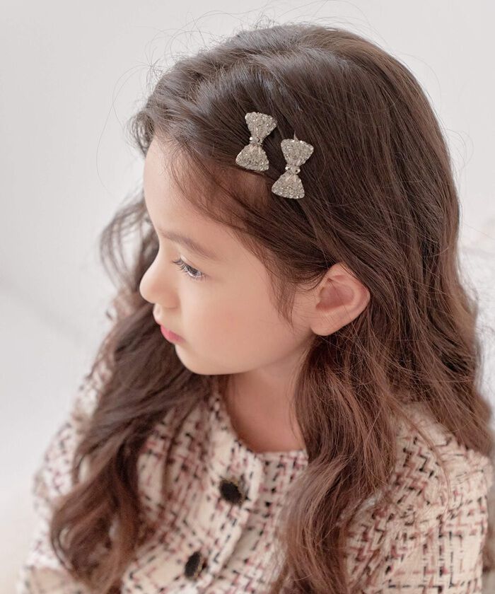 BACKYARD FAMILY「ヘアクリップ リボン 小さめ 通販 ヘア クリップ ヘアピン 髪飾り 髪留め キッズ 女の子 子供」|その他|