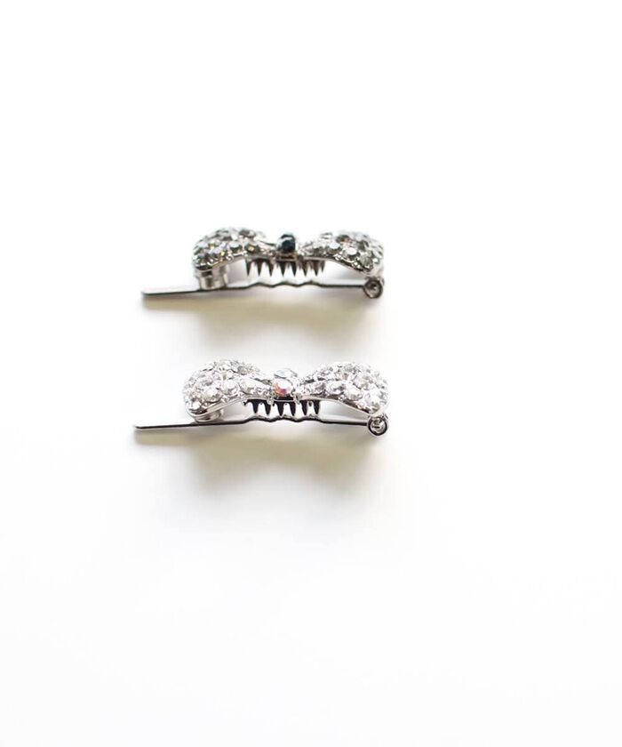 BACKYARD FAMILY「ヘアクリップ リボン 小さめ 通販 ヘア クリップ ヘアピン 髪飾り 髪留め キッズ 女の子 子供」|その他|