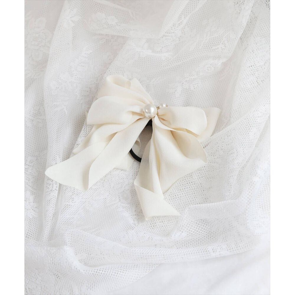 BACKYARD FAMILY「リボン 大きめ ヘアゴム キッズ 通販 ヘア ゴム 髪飾り 子供 子ども 子供用 女の子 卒園式」|その他|イエロー1