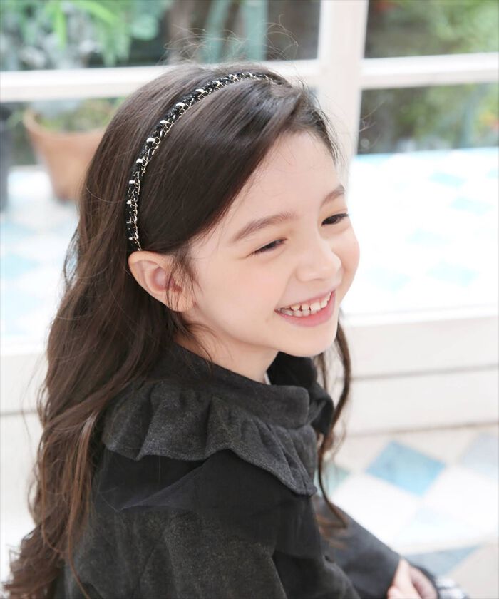 BACKYARD FAMILY「ツイード カチューシャ キッズ シンプル 通販 ヘッドドレス 女の子 子供 子ども こども」|その他|