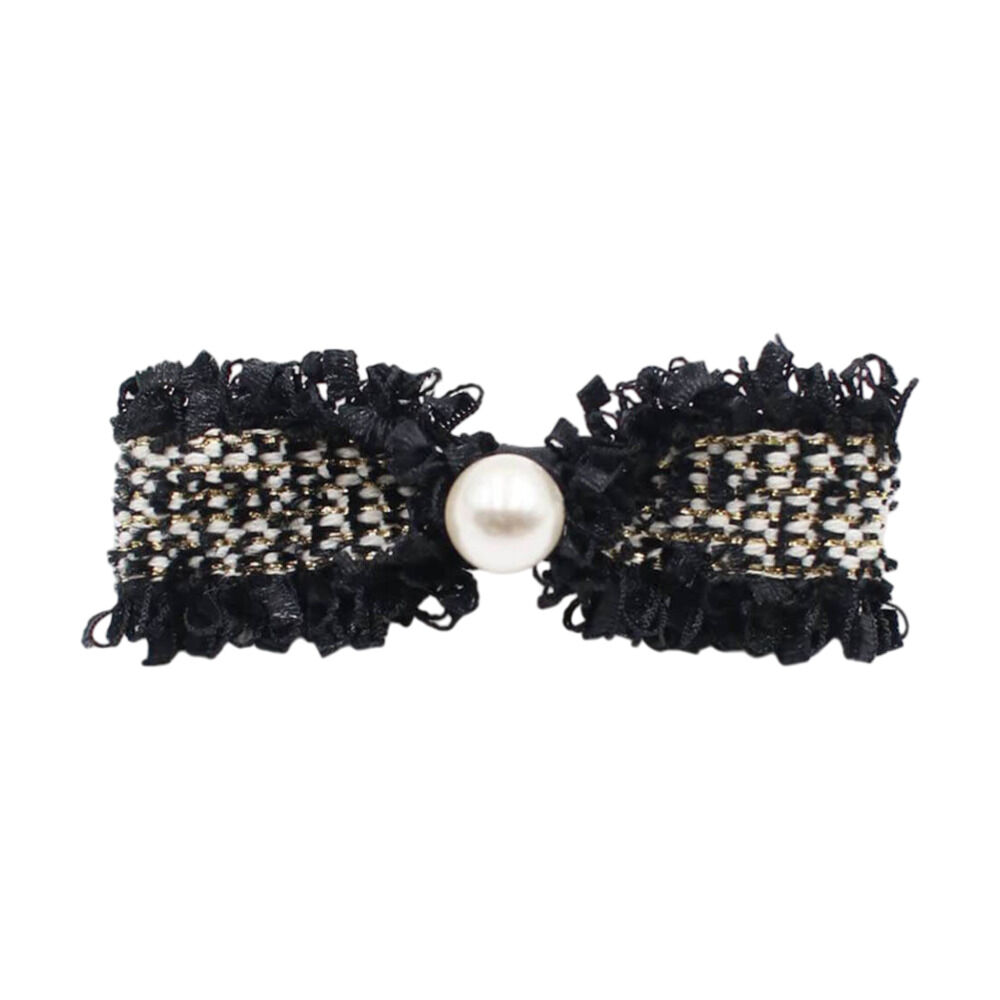 BACKYARD FAMILY「ヘアクリップ 大きめ リボン 通販 ヘア クリップ ヘアピン 髪飾り 髪留め キッズ 女の子 子供」|その他|ブラック1