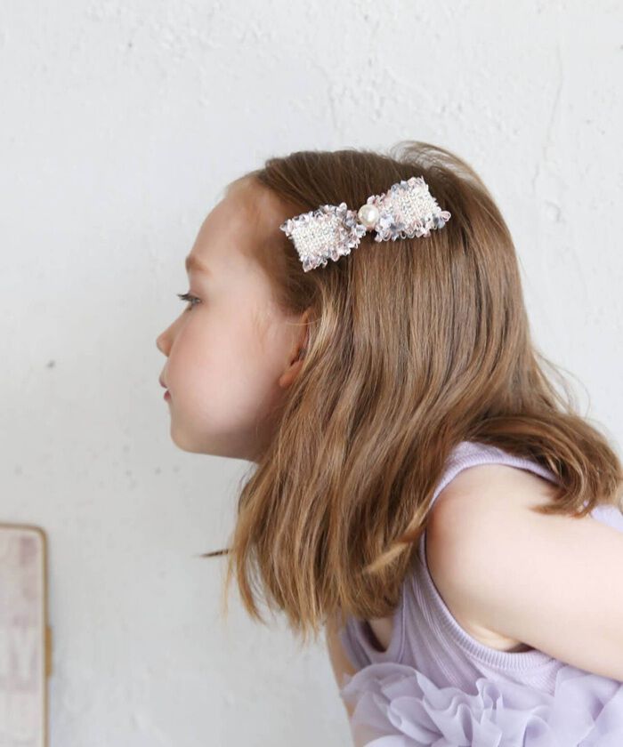 BACKYARD FAMILY「ヘアクリップ 大きめ リボン 通販 ヘア クリップ ヘアピン 髪飾り 髪留め キッズ 女の子 子供」|その他|