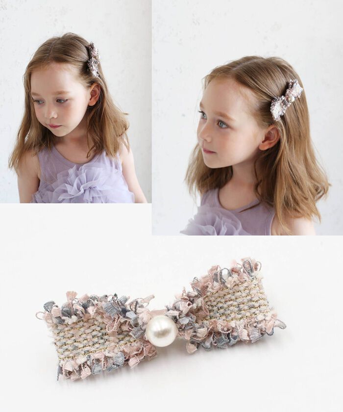 BACKYARD FAMILY「ヘアクリップ 大きめ リボン 通販 ヘア クリップ ヘアピン 髪飾り 髪留め キッズ 女の子 子供」|その他|