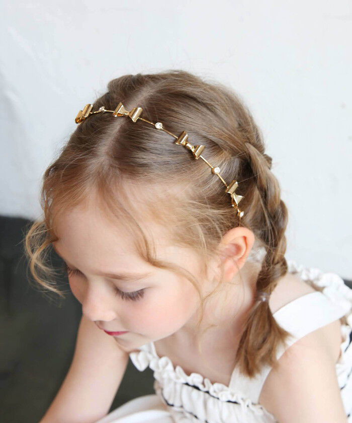 BACKYARD FAMILY「細い カチューシャ キッズ キラキラ リボン 通販 ヘッドドレス 髪飾り 女の子 子供 子ども」|その他|