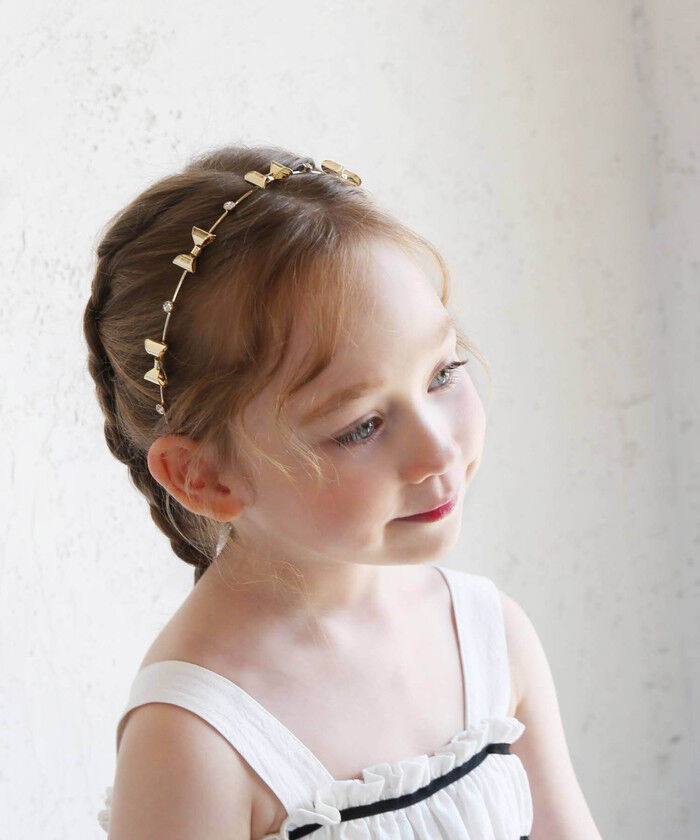 BACKYARD FAMILY「細い カチューシャ キッズ キラキラ リボン 通販 ヘッドドレス 髪飾り 女の子 子供 子ども」|その他|