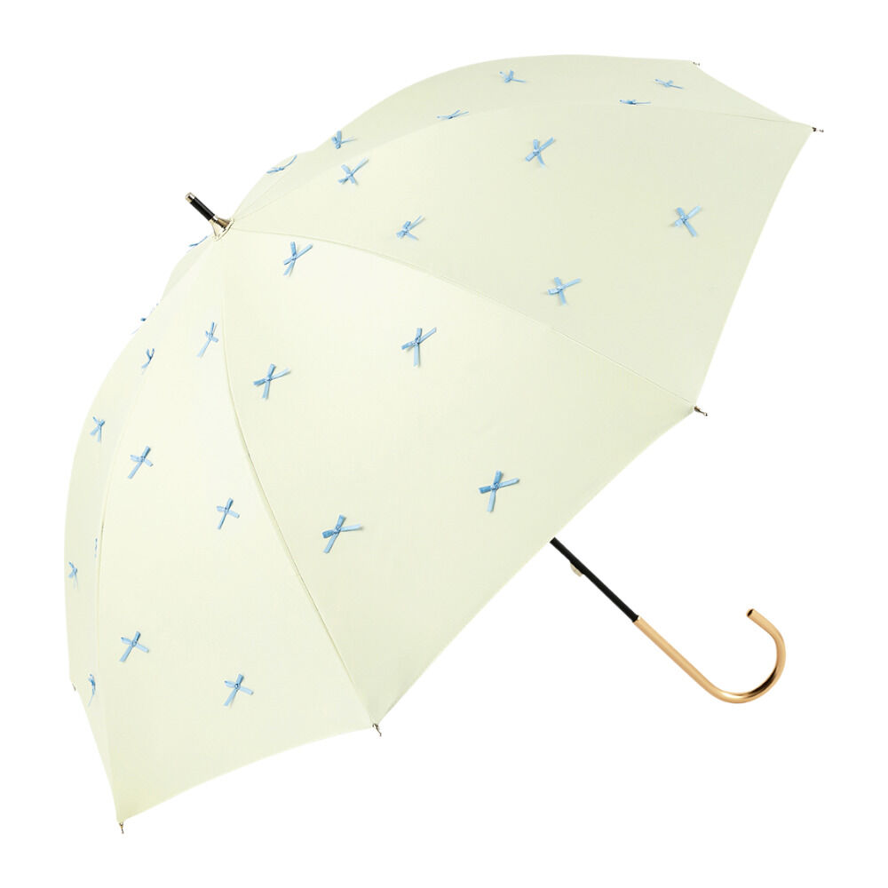 BACKYARD FAMILY「because ビコーズ 傘 晴雨兼用 通販 長傘 晴雨兼用傘 晴雨兼用長傘 完全遮光100％」|傘|ホワイト1