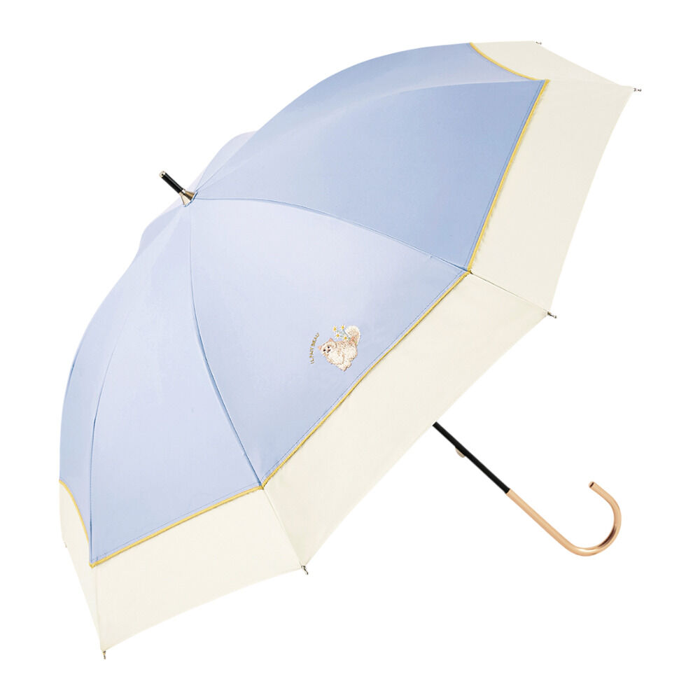 BACKYARD FAMILY「because ビコーズ 傘 晴雨兼用 通販 長傘 晴雨兼用傘 晴雨兼用長傘 完全遮光100％」|傘|ブルー2