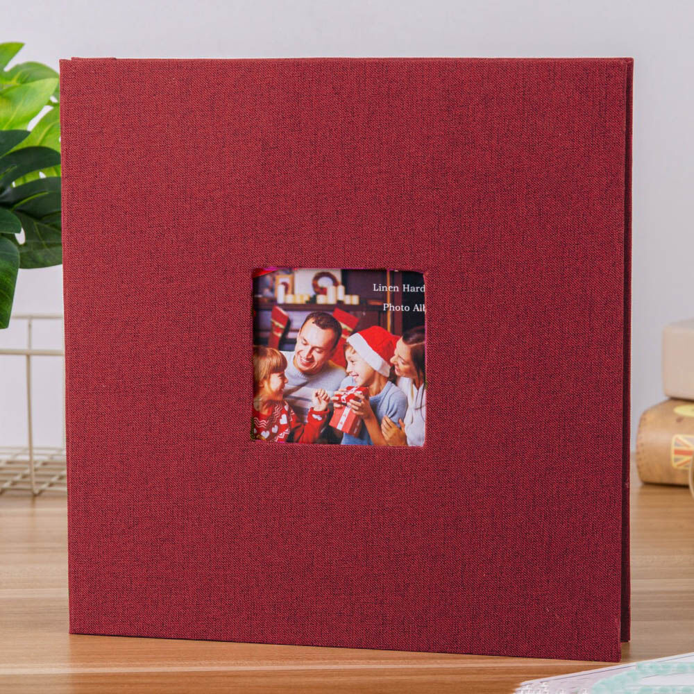 BACKYARD FAMILY「フォトアルバム 貼るタイプ 大容量 粘着タイプ 貼り付け式 楽天 写真 アルバム 手作り 貼る」|その他|レッド1