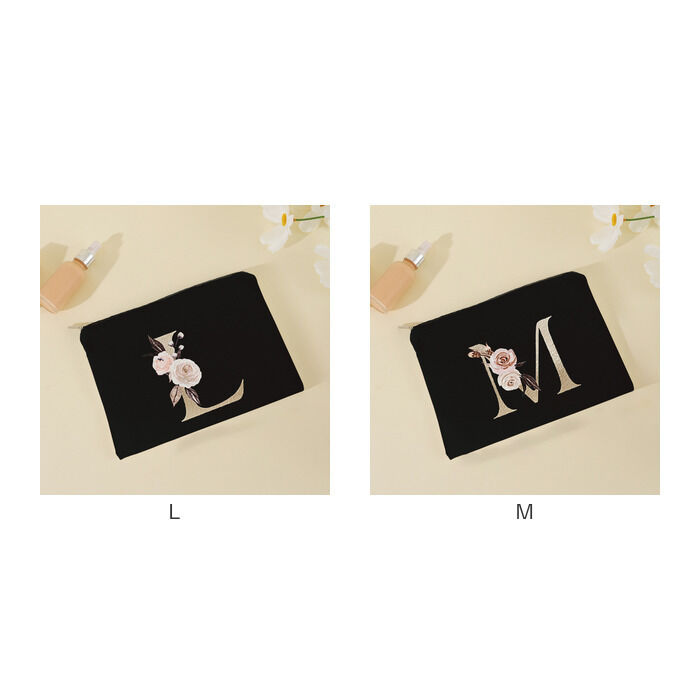 BACKYARD FAMILY「イニシャル ポーチ 通販 コスメポーチ メイクポーチ 化粧 マルチポーチ 小物入れ 大人かわいい」|ポーチ|