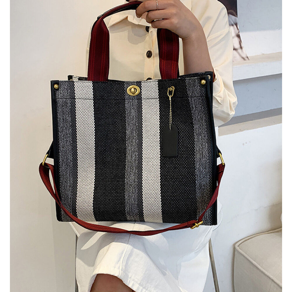 BACKYARD FAMILY「トートバッグ ハンドバッグ 通販 2WAY レディース 手提げ バッグ キャンバス バック トート」|トートバッグ|ブラック1