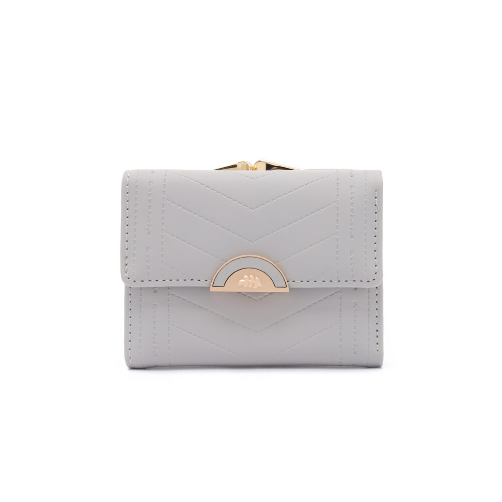 BACKYARD FAMILY「財布 折りたたみ財布 通販 三つ折り財布 レディース 三つ折り ウォレット お財布 オシャレ」|財布|グレー1