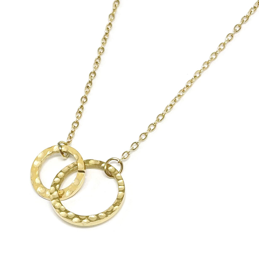 BACKYARD FAMILY「ネックレス サージカルステンレス ジュエリー 通販 ステンレス アクセサリー 槌目 きれいめ」|その他|ゴールド1