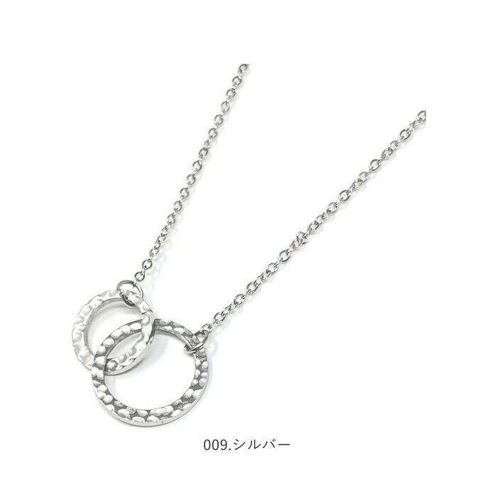 BACKYARD FAMILY「ネックレス サージカルステンレス ジュエリー 通販 ステンレス アクセサリー 槌目 きれいめ」|その他|