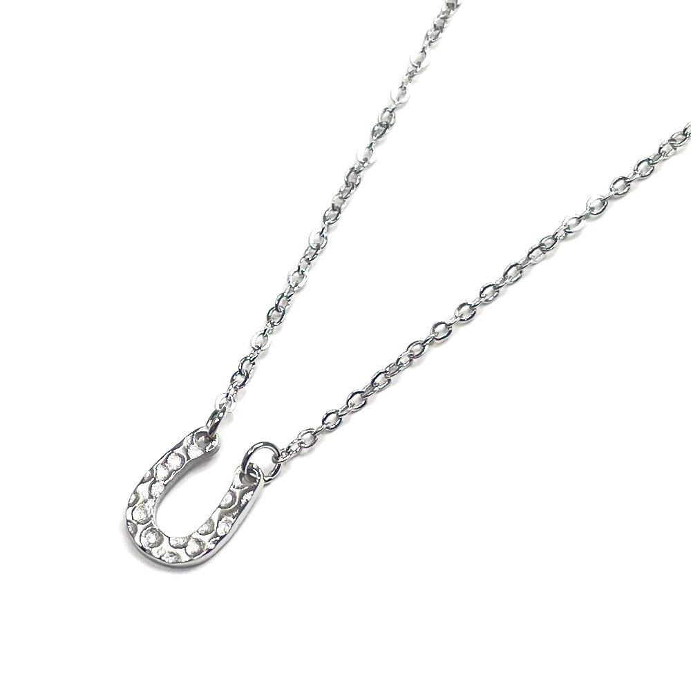 BACKYARD FAMILY「ネックレス サージカルステンレス ジュエリー 通販 ステンレス アクセサリー 槌目 きれいめ」|その他|シルバー3