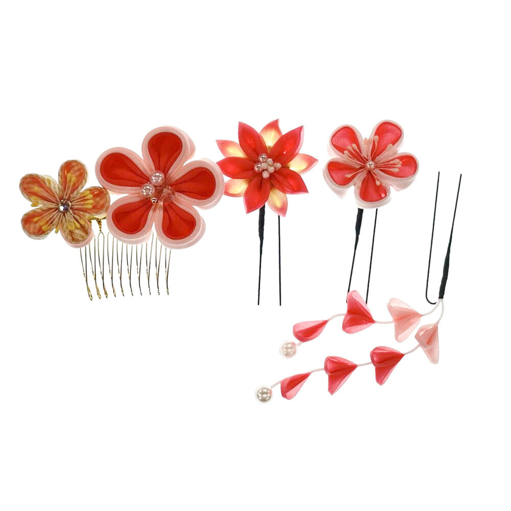 BACKYARD FAMILY「和装 髪飾り 通販 ヘアアクセサリー ヘアアクセ つまみ細工 へッドアクセサリー 着物」|その他|ピンク1
