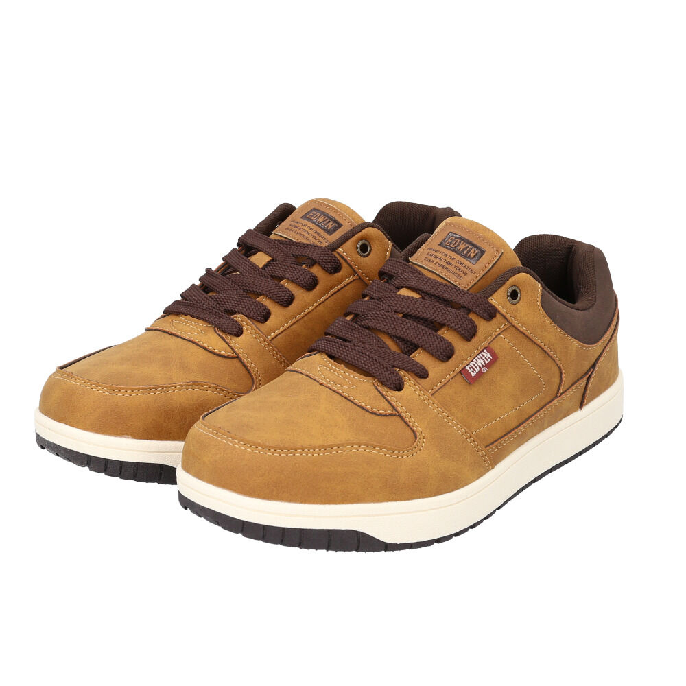 BACKYARD FAMILY「EDWIN スニーカー エドウィン EDW-7977 通販 靴 ローカットスニーカー 運動靴」|スリッポン|ブラウン1