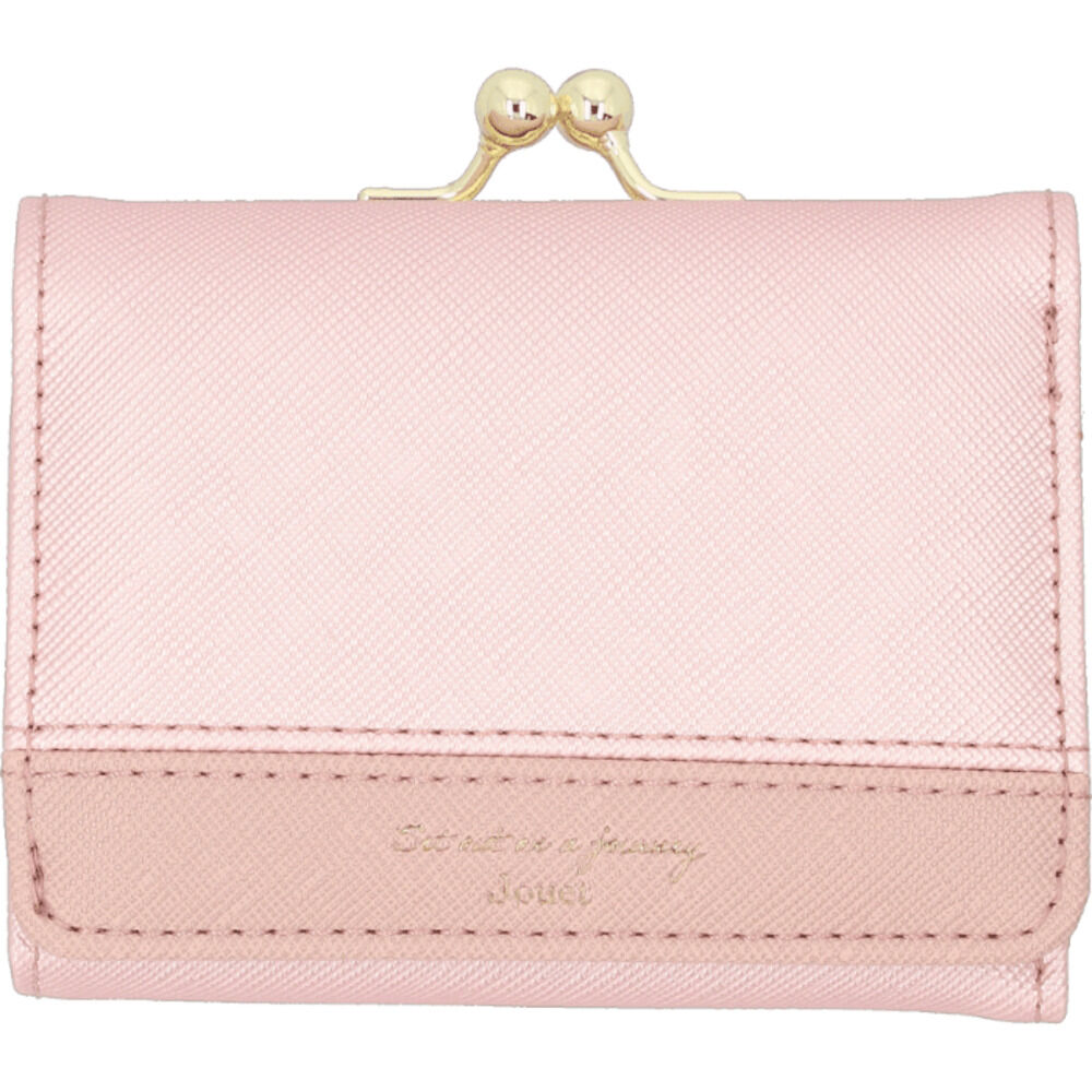 BACKYARD FAMILY「がま口財布 通販 JOUET ジョエット ミニ財布 財布 さいふ 合成皮革 コンパクト 小銭入れ」|財布|ピンク1