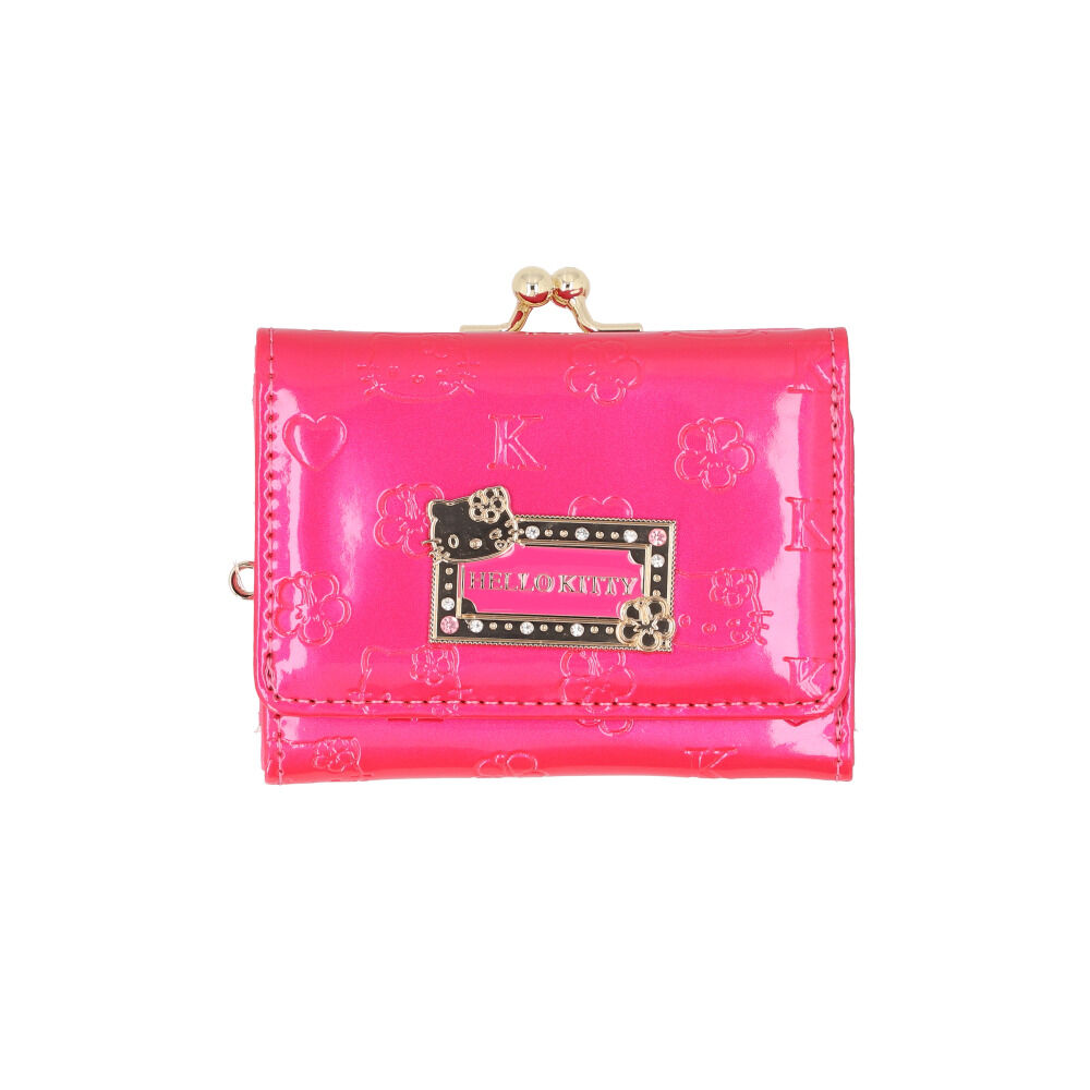 BACKYARD FAMILY「サンリオ 財布 三つ折り 通販 三つ折り財布 3つ折り財布 ミニ財布 折りたたみ財布 がまぐち財布」|財布|ピンク1