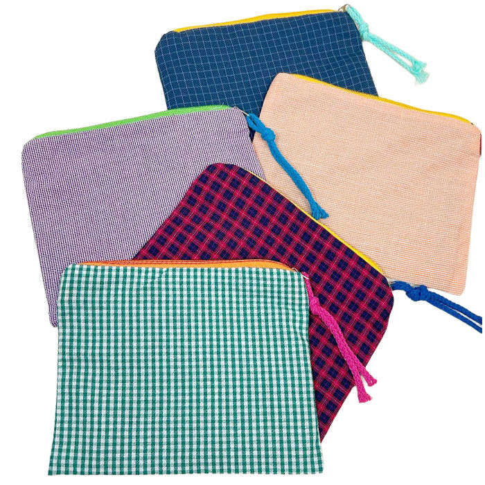 BACKYARD FAMILY「チェック柄 ポーチ 通販 化粧ポーチ 小物入れ コスメポーチ メイクポーチ コスメ収納」|ポーチ|