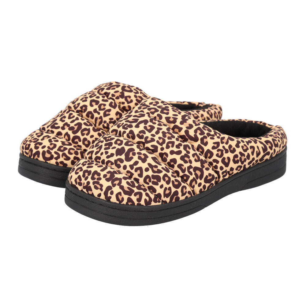 BACKYARD FAMILY「モックシューズ レディース 通販 スリッポン 裏起毛 サンダル 秋冬 ルームシューズ」|サンダル|ブラウン1