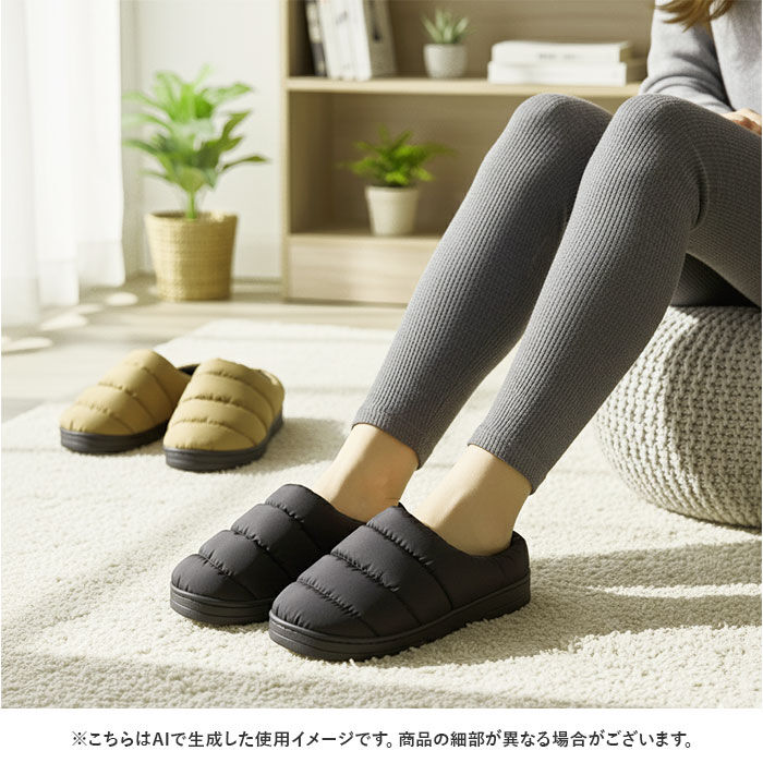 BACKYARD FAMILY「モックシューズ レディース 通販 スリッポン 裏起毛 サンダル 秋冬 ルームシューズ」|サンダル|