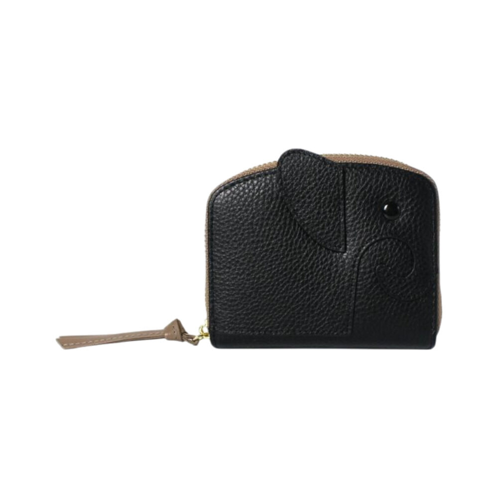 BACKYARD FAMILY「lizdays リズデイズ ゾウ ミニ財布 lz-66117 通販 本革財布 牛革財布 財布」|財布|ブラック1