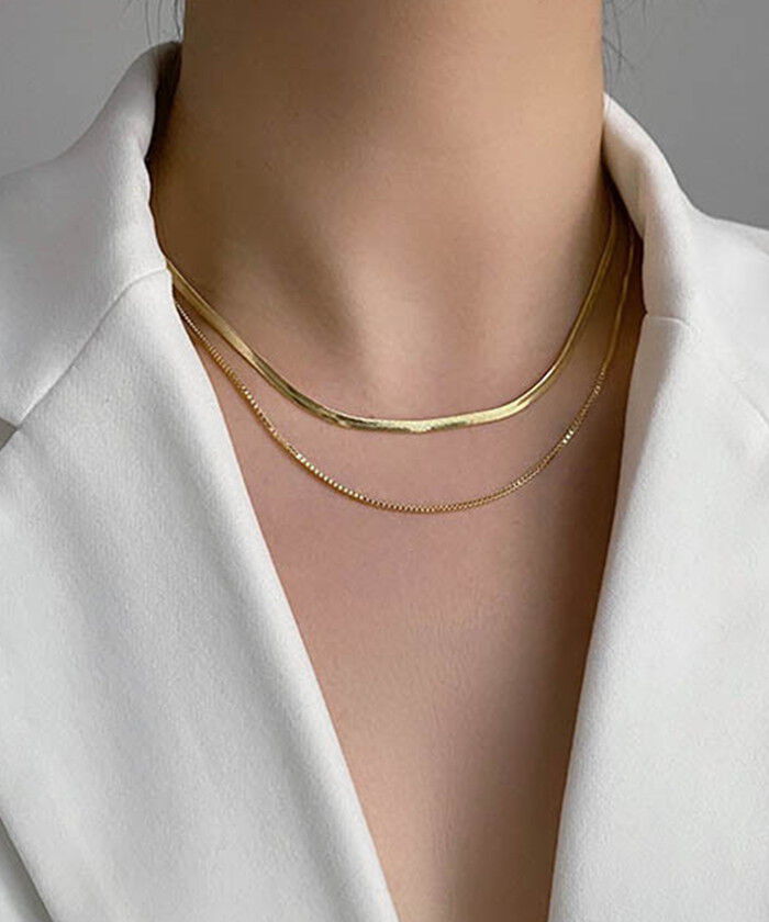 BACKYARD FAMILY「ネックレス レディース シンプル 通販 ペンダント 首飾り ジュエリー アクセサリー 二重 ダブル」|その他|