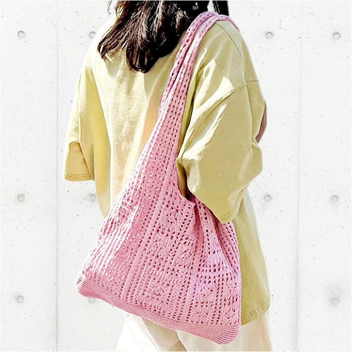 BACKYARD FAMILY「ニットトートバッグ 肩掛け 通販 トートバッグ レディース ニットバッグ ニットトート ニット」|トートバッグ|