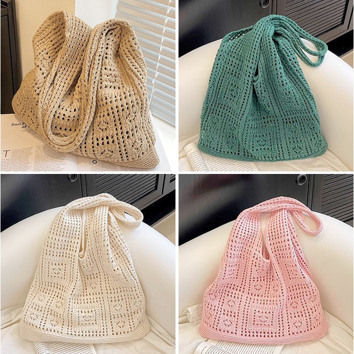 BACKYARD FAMILY「ニットトートバッグ 肩掛け 通販 トートバッグ レディース ニットバッグ ニットトート ニット」|トートバッグ|